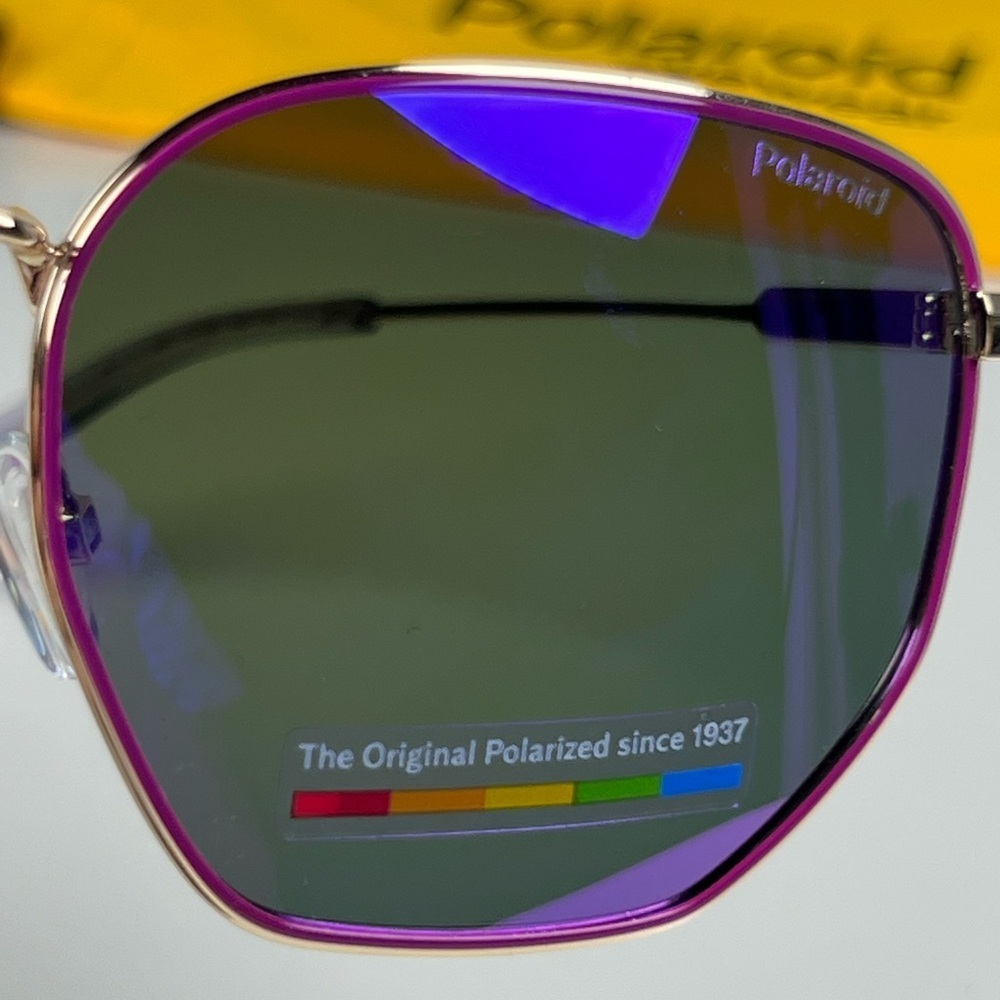 POLAROID Polarized Unisex 6214 S X Sunglasses S9E GOLD VIOL 56mm - Picture 6 of 6